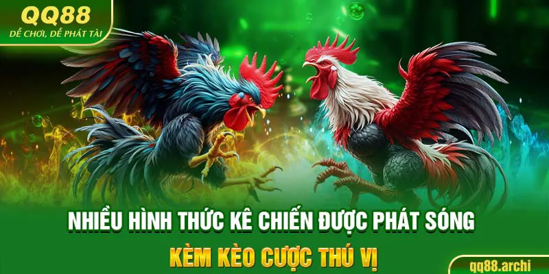 Nhiều hình thức kê chiến được phát sóng kèm kèo cược thú vị